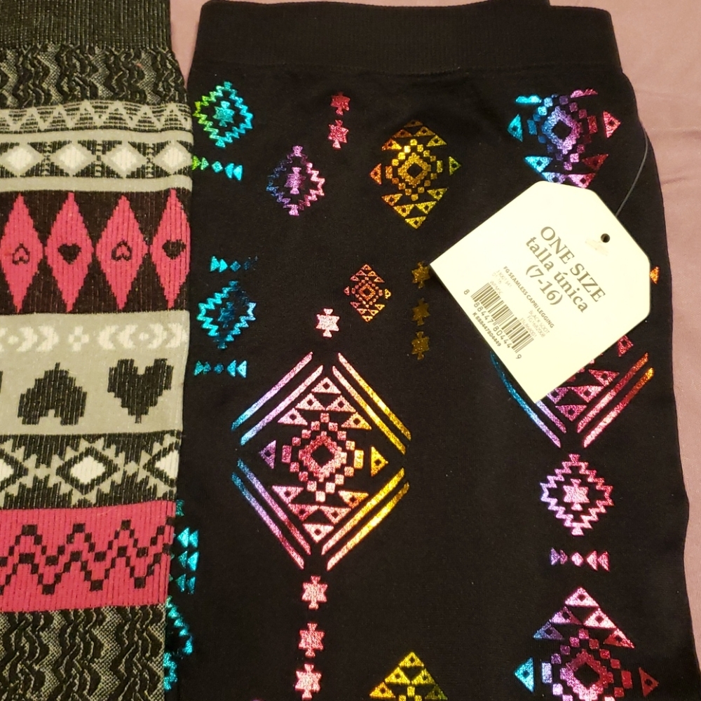 Girls fashion leggings and Capri leggings